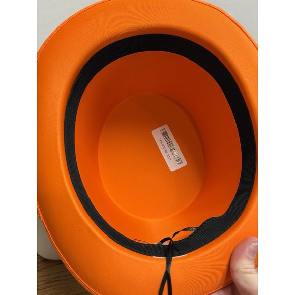 Deluxe ORANGE TOP HAT Dumb & Dumber Magician Clown Prop Costume Cap Formal NEW! - Picture 5 of 5